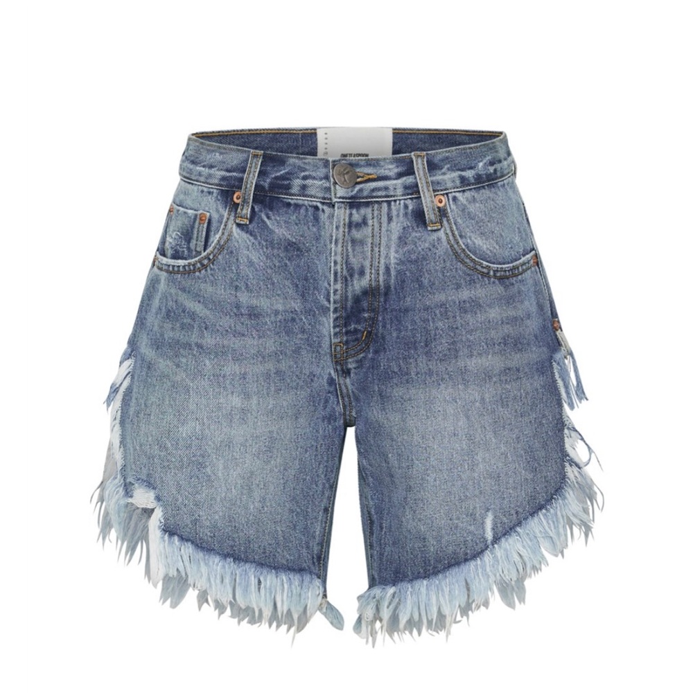 One Teaspoon Frankie’s Denim short Hollywood size 28 button fly ripped